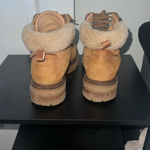 M Gemi Alpi Leather Booties Tan Women’s Size 40 - Picture 4 of 8